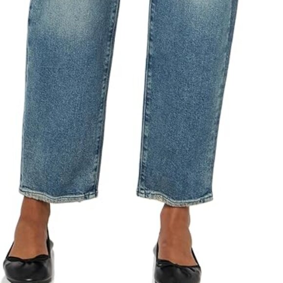 PAIGE Alexis Covered Button Fly Vintage Barrel Jeans - Picture 2 of 5